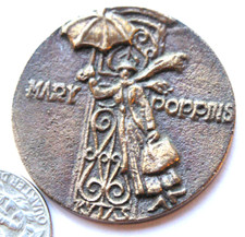 Mary Poppins with Umbrella on