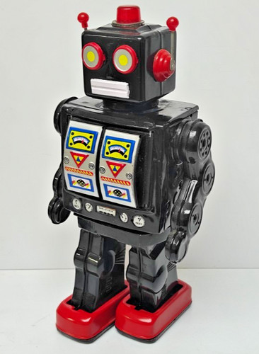 Vintage tinplate robot - robot, toy