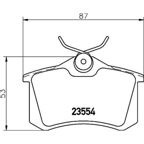 Don rear brake pad set - don,