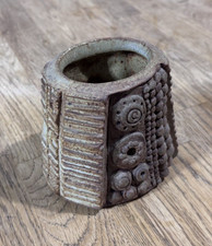 Bernard Rooke Studio Pottery Stoneware Jar / Vase / Pot Ceramic Brutalist