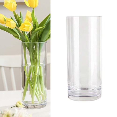 Unbreakable acrylic vase - acrylic, large