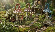 Whimisical Magic Mushrooms 5"