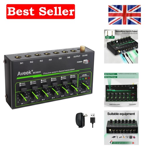 Compact channel stereo mixer - stereo,