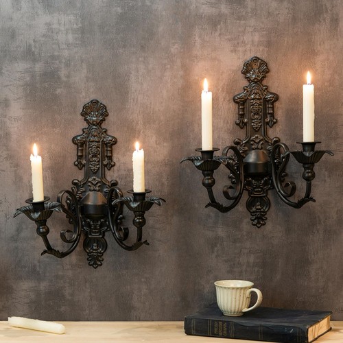 Candle sconce metal - candle, 2)-metal