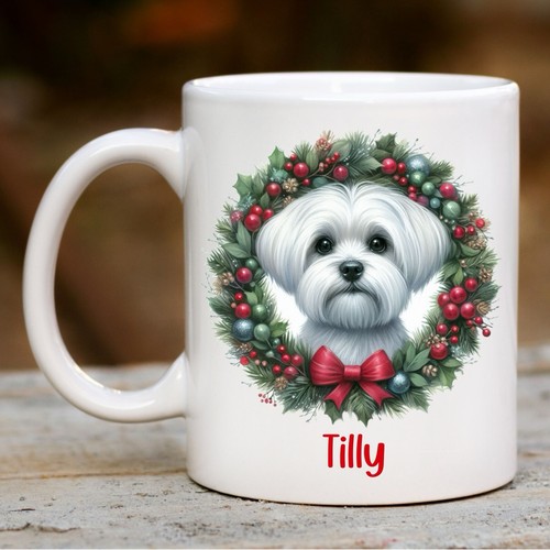 Personalised maltese mug dog - mug,,