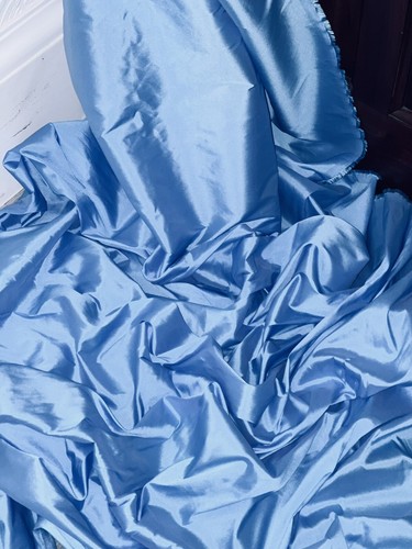 Sky blue taffeta - 1m,