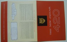 Jaguar 420 Saloon 1966-68 Original UK Foldout Sales Brochure