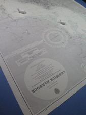 Vintage Admiralty Chart Scotland ~ Shetland Isles ~  Lerwick Harbour  ~  3814