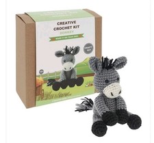 DONKEY CREATIVE CROCHET KIT-All You Need To Crochet With Instructions NEW