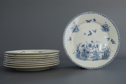 Set iron earthen plates - 9,