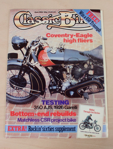 Classic bike june 1983 ajs - bike,