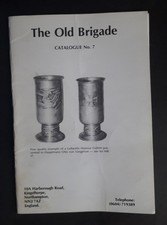 OLD BRIGADE Catalogue 7 - Third Reich militaria (daggers badges uniforms) 1988-9