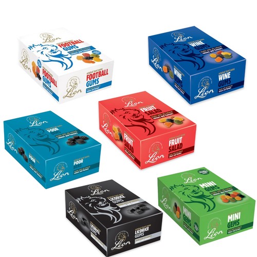 Lion gums 2kg box mini - lion, gems