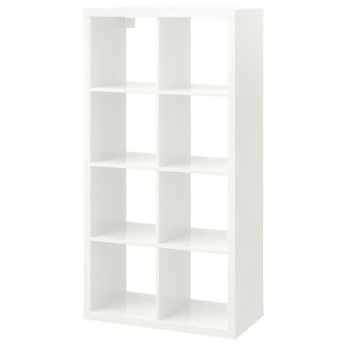 New ikea kallax white shelving - new,