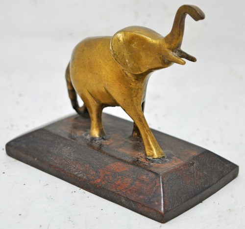 Antique brass elephant - antique,