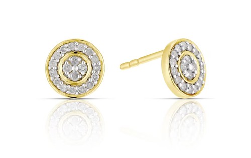 Diamond earrings silver - diamond,
