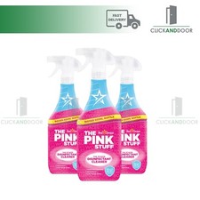 3 x The Pink Stuff Power Disinfectant Cleaner  Streak Free Clean New 850ml Spray
