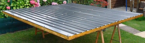 12x galvanised metal roofing - 12x,