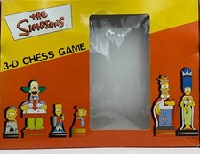 The Simpsons 3D Chess Set Vintage (2000)  Complete in Box
