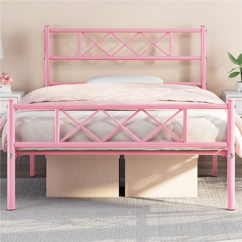 Single metal bed - single,