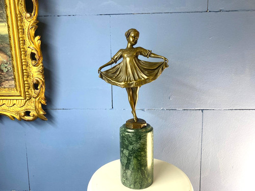 Bronze sculpture ballerina art - sculpture,