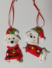 christmas tree dog baubles
