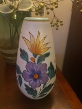 Flora Gouda Viola Vase Hand painted (BC)