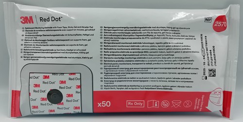 Red dot ecg electrodes 2570 - dot,