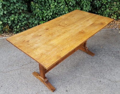 Pegged oak refectory - oak, dining