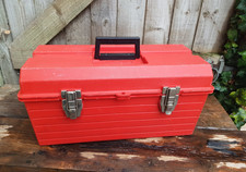Red CONTICO Professional Tuff Box With Lift Out Tool Tray Made in USA