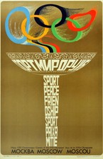 Sport Posters Moscow Olympic