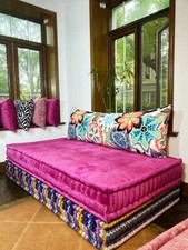 French Hand Tufted Daybed Mah