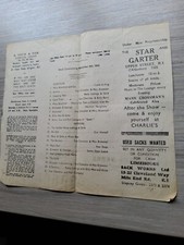 MUSIC HALL THEATRE PROGRAMME