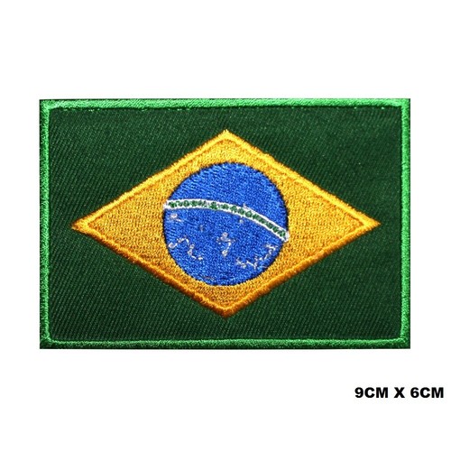 Brazil country flag patch iron - flag,