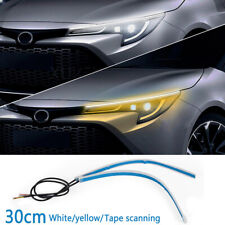 Pair Sequential LED Strip Turn Signal Indicator Car DRL Daytime Running Light AB