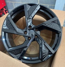 19"rs7 new black alloy wheels audi/q3/q7/q5/a4/a6/a5/a7/a8 tyres