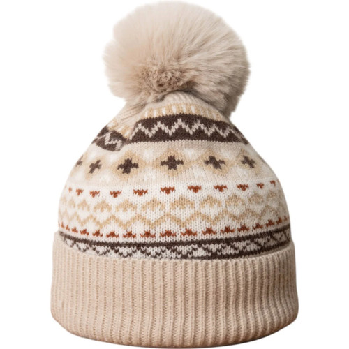 Unisex beige nordic cosy - beige,