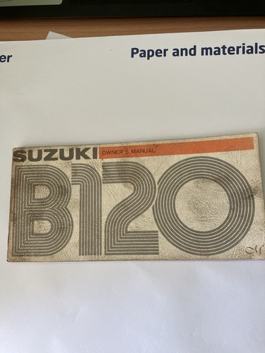 Suzuki b120m owners manual - owners,