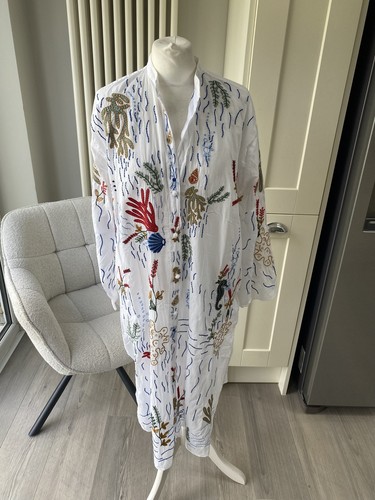 Zara white boho embroidered - white,