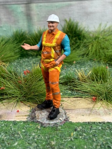 Gauge railway figure worker - oo,
