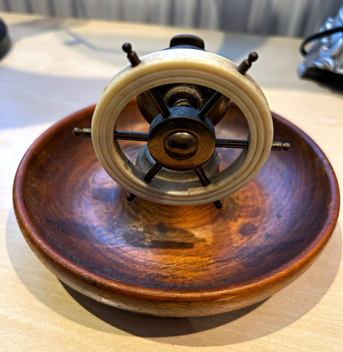 Vintage retro wooden bowl base - vintage,
