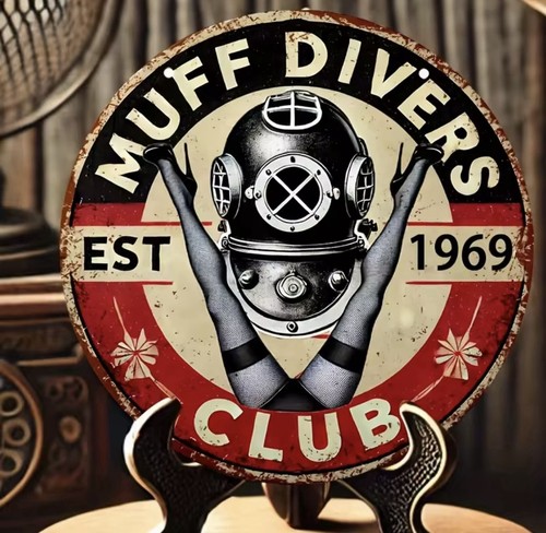 Muff divers sign - sign, cave