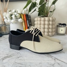 Auth Chanel Lace Up Oxford