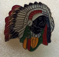 Indian Metal Motorcycle badge indian chief head  ref n