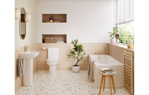 Full suite bath with brushed - suite,