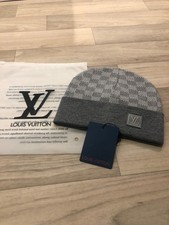 Louis vuitton grey mens beanie