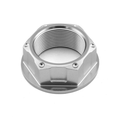 Aluminium flanged top - flanged, nut