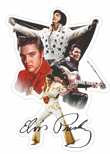 Elvis presley collage vinyl - elvis,