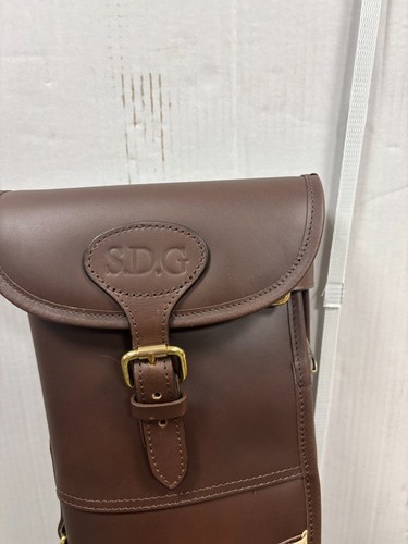 Devonshire leather gun slip - gun, up