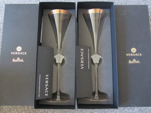 Pair versace medusa or - versace, d`or